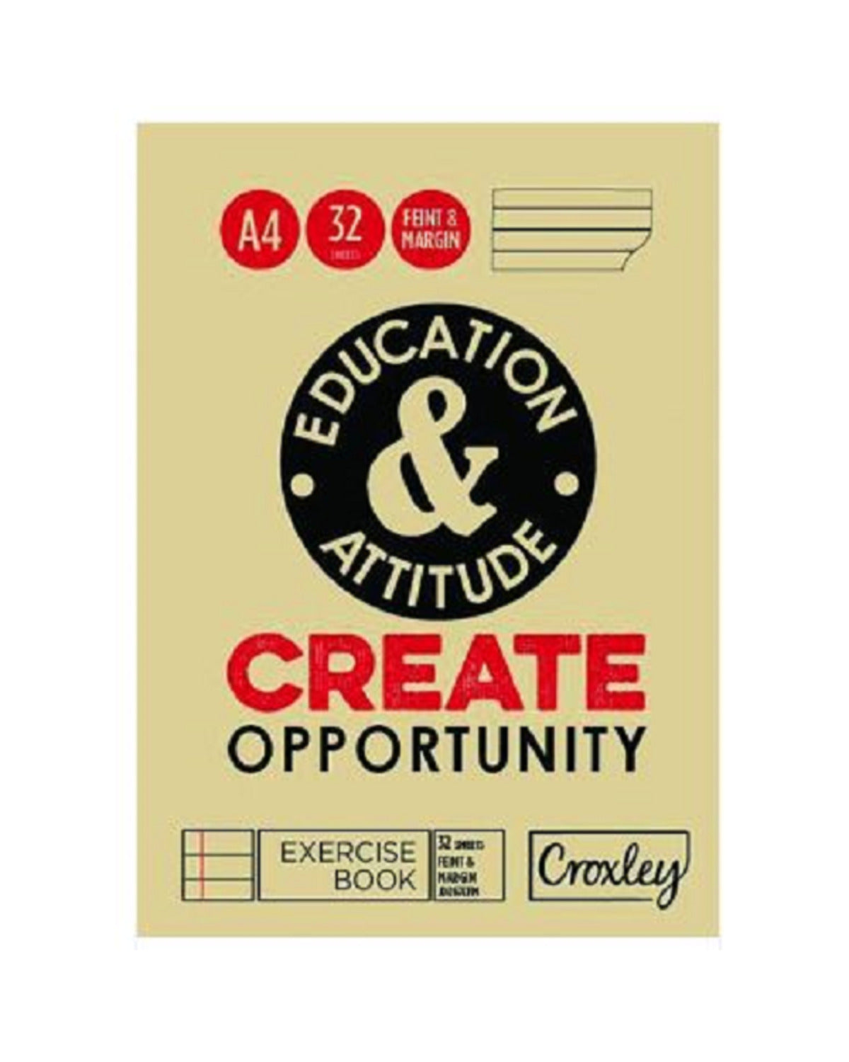 CROXLEY A4 32PG F/M EXERCISE BOOK JD267CFM