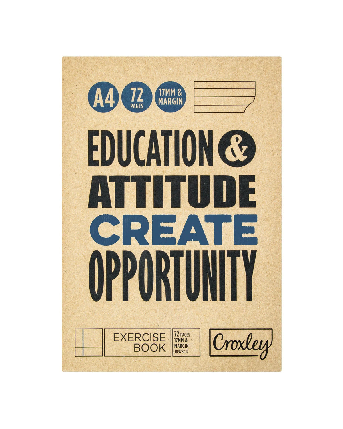 CROXLEY 72 PAGE F/M EXERCISE BOOK