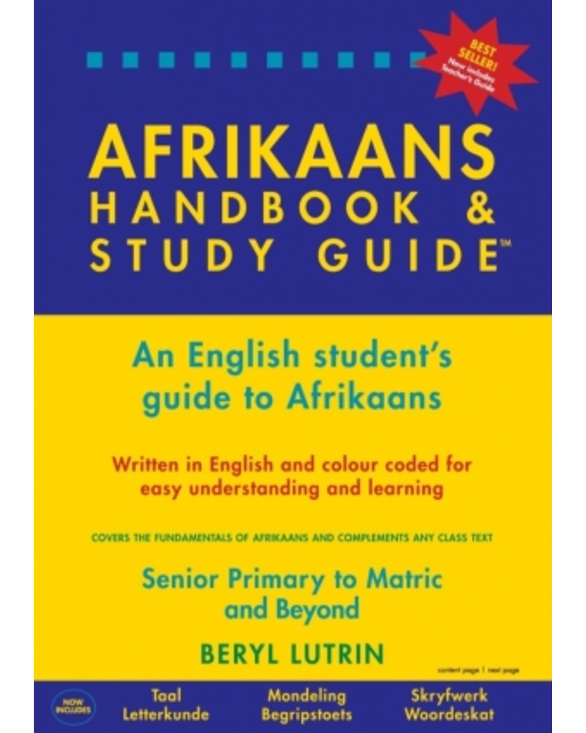 AFRIKAANS HANDBOOK & STUDY GUIDE SENIOR PRIMARY TO MATRIC AND TERTIARY