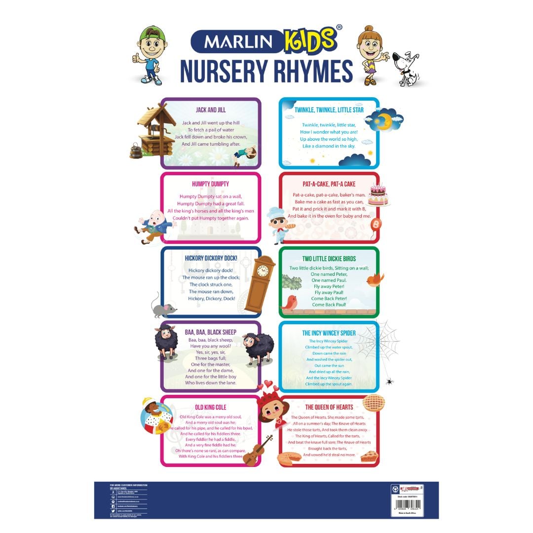 MARLIN KIDS NURSERY RHYMES CHART