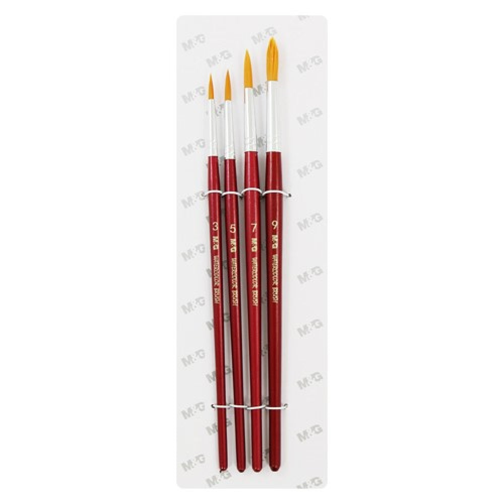 M and G WATERCOLOUR PAINT BRUSHES SET OF 4.jpg