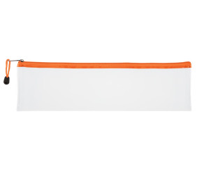 Treeline Clear Pencil Case Orange